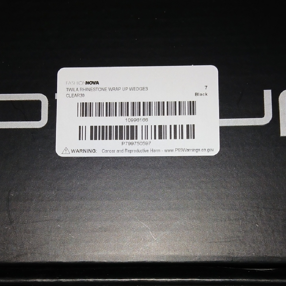 Fashion Nova Black Patent Strappy Heels with Sparkling Wrap Cords - Picture 5 of 5